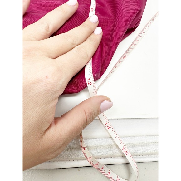 Longchamp Paris Womens Le Pliage Nylon Tote Bag Leather Trim Shoulder Bag Medium - Picture 10 of 13